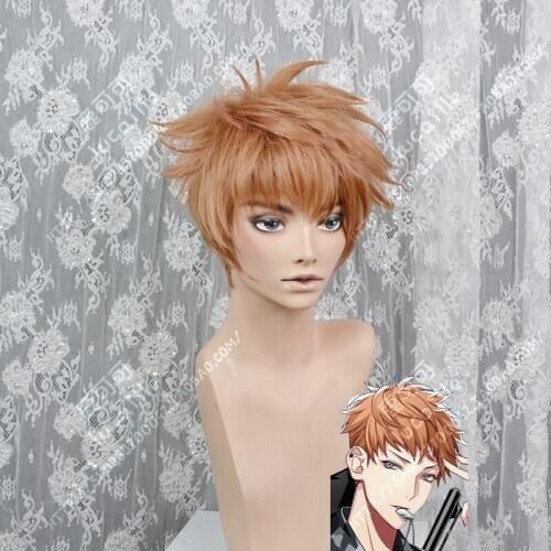 Anime HypnosisMic Division Rap Battle Cosplay Wigs Busujima Meison Riou Cosplay Wigs Heat Resistant Synthetic Wig + Wig Cap