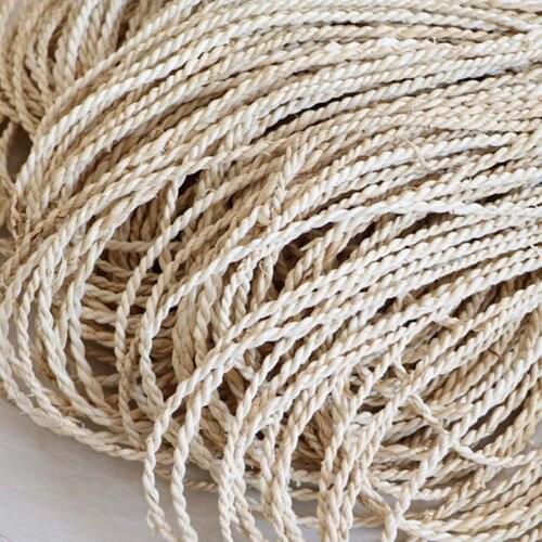 25meters Handmade Weaving Natural Corn Skin Rope Diy Crafts Rattan Braids Material Knit Repair Chair Basket Decoration