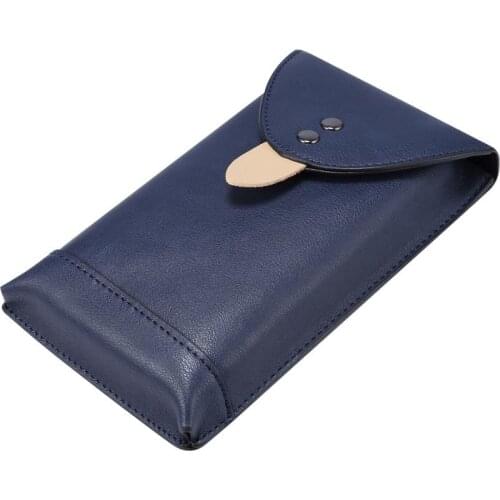 For iphone 11 / 11 Pro Pu Leather Belt Bag Retro Nylon Outdoor Sports Pouch Universal Phone Waist Bag For Xiaomi