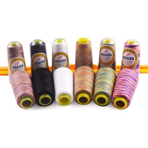 Pulaqi 2pcs/lot Polyester 1500 yards Thread Colorful Sewing Thread High Quality Family Thread For Clothing Accessories Thread Ma