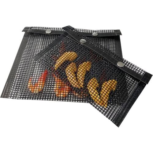 BBQ Bake Bag Mesh Grilling Bag Non-Stick Reusable Easy to Clean Outdoor BBQ Picnic Tool Kitchen Accessories Tools