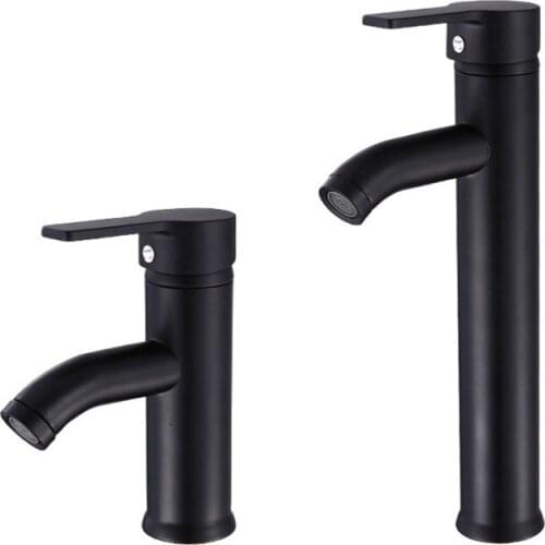 Bathroom Basin Faucets Cold Hot Mixer Basin Sink Tap Single Handle Deck Mounted Faucet