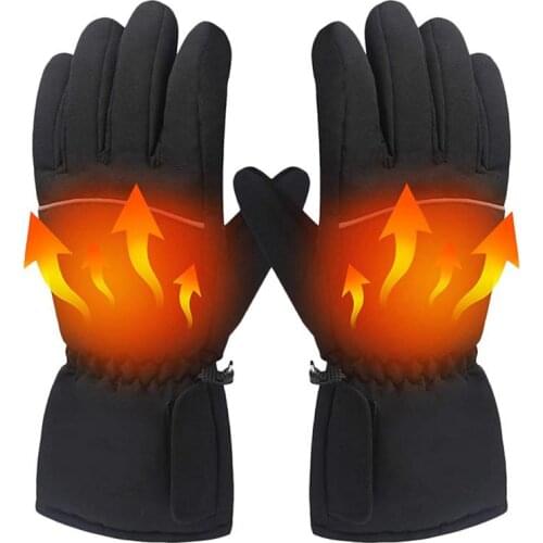 Outdoor Sports Thermal Gloves Five-finger Heating Electric Heating Gloves Electric 3.7V 1.1A To Keep Warm In Winter Gloves
