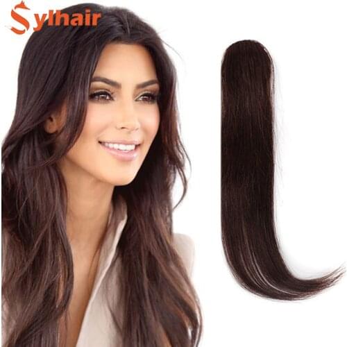 Sylhair Long Clip In Front Hair Bang Side Fringe Hair Extension Real Natural Synthetic Hair Bangs Hair Piece Clip In Bangs