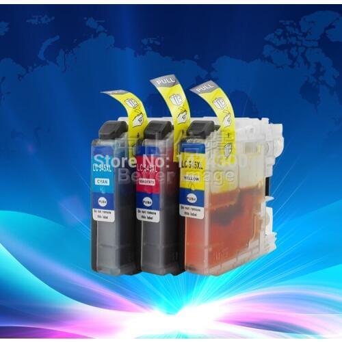 XIMO For brother LC545XL C/M/Y compatible inkjet cartridges used for Brother DCP-J100 MFC-J200