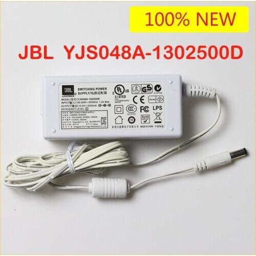 YJS048A-1302500D For JBL SWITCHING POWER SUPPLY Adapters New Charger Switch Power Supply 13V 2.5A White YJS048A 1302500D