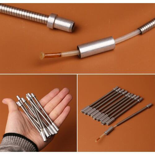 Bicycle Parts V brake Cable Pipe 4pcs Adjustable Stainless Steel Fittings Replacement Mountain Bike Useful Durable