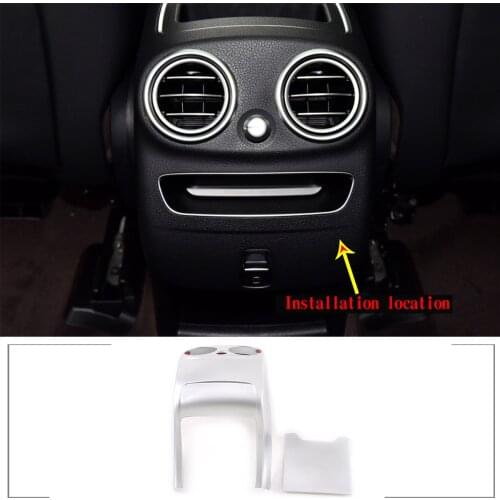 For 2016-2021 Mercedes-Benz GLC rear air conditioning air outlet protective cover ABS chrome-plated auto parts