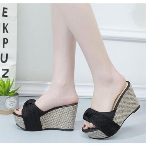 Ladies Wedge Shoes Woman Slippers Platform Slides Women Platforms High Heels Sandals Wedges Womens Shoes Slippers for Female