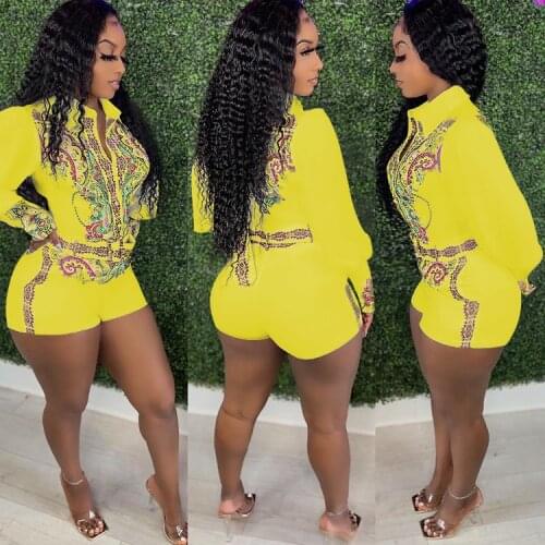 Women Rompers Flower Print Short Jumpsuit Summer Long Sleeve Overalls Jumpsuit Female Chest Wrapped Strapless Playsuit