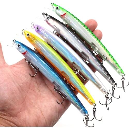 1pcs Minnow Wobbler Fishing Lure with 6# Hooks 13.5cm 15.5g Floating Crankbait Artificial Bait Poper Pesca Carp Pike