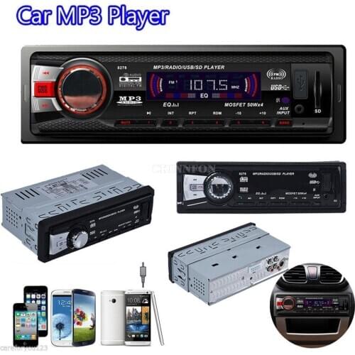 10Pcs/Lot NEW Car Audio Stereo In Dash AM FM Aux Input Receiver with SD USB MP3 Radio Player Model 8278