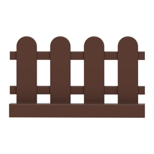 12PCS Brown Fence Building Blocks Compatible Major Brand Kids Toys 1x4x2 33303 Early LearningMOC Education Gifts