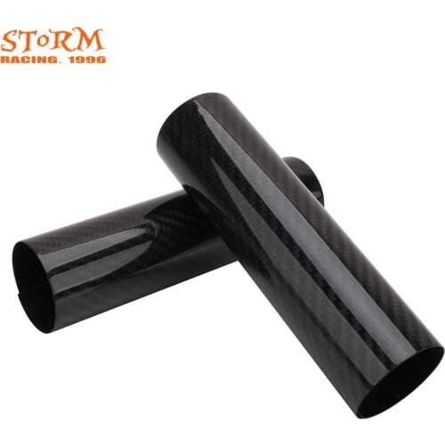 150MM-250MM Universal Adjustable Carbon Fiber Front Fork Shock Absorber Guard Protector For KTM Honda EXC XCF EXCF CR XR 125-550