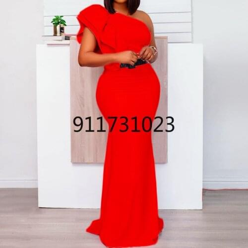 African Dresses for Women Summer 2021 African Women Sleeveless Solid Color Long Dress African Clothes Women