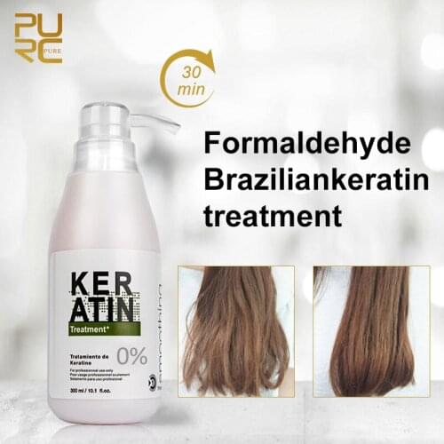 PURC Brazilian Keratin 12% Keratin Treatment Curly Straightening Hair Smoothing Product 0% 5% 8% 12% 300ml Formalin Hair Care