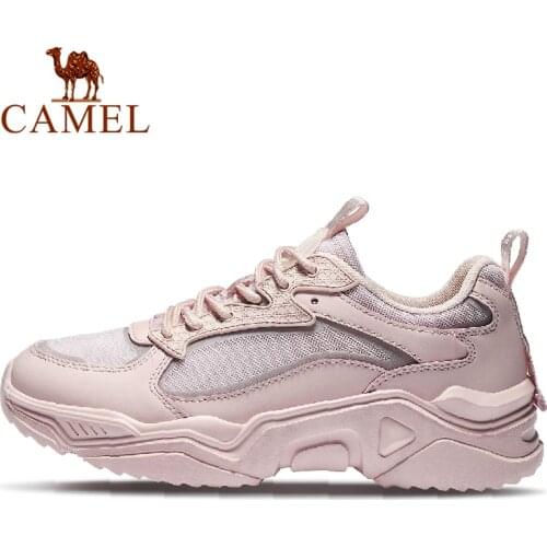 CAMEL Official Men Women Fashion Sports Shoes Autumn New Chunky Sneakers Breathable Womens Shoes Lovers Unisex Running Shoes