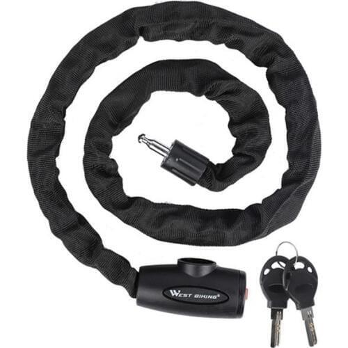 Chain Lock Bold Alloy Steel Anti-theft Wear-resistant Dislocated Lock Core Chain Lock for Bicycles Mountain Bikes Scooters Motor