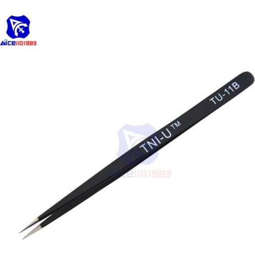 Diymore TU-11B Anti-static Tweezer Non-magnetic Straight Tip Tweezer