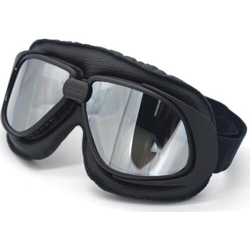 Evomos moto goggles Retro Helmet Goggles Mask dust-proof steampunk goggles sport sunglasses outdoors CRG Glass