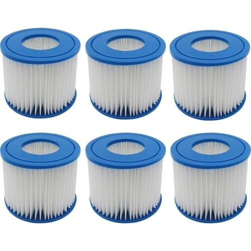 2/3/4/5/6/PCS Size VI Replacement Filter Cartridge for Bestway VI Flowclear Lay-Z-Spa - Miami Vegas Palm Springs Paris Monaco