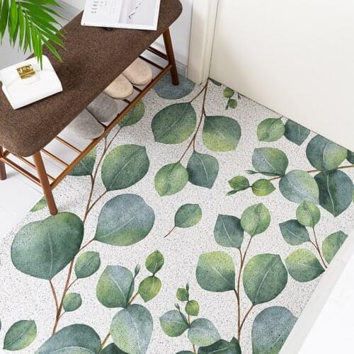 Indoor Silk Loop Door Mat Kitchen Anti-Slip Foot Pad Carpet Mat Custom Irregular Shape Rug Nordic Minimalist Door Mats Carpet