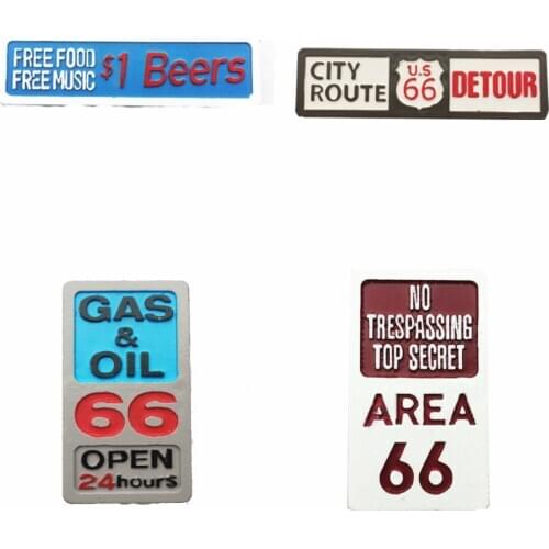 Lychee American Street Sign Fridge Magnet Roadmarks Refrigerator Magnets Souvenir Modern Home Kitchen Decor