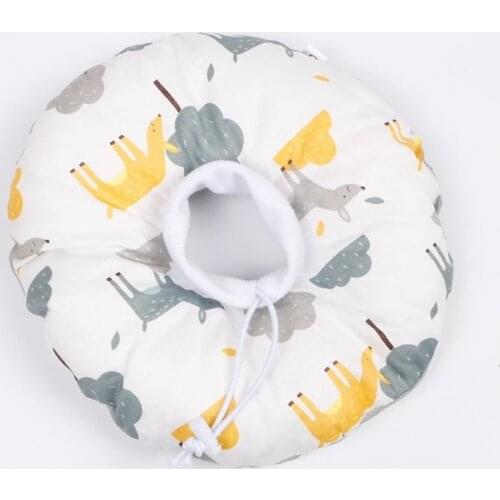 Cartoon Printed Cute Fruit Pet Elizabethan Collar Soft Cotton Adjustable E-Collar Prevent Bite Neck Ring Protection Collar