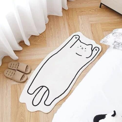 Cartoon Carpet for Bedroom Plush Bedside Mat Non-slip Area Rugs Childrens Room Floor Mats Washable Balcony Carpets Home Decor