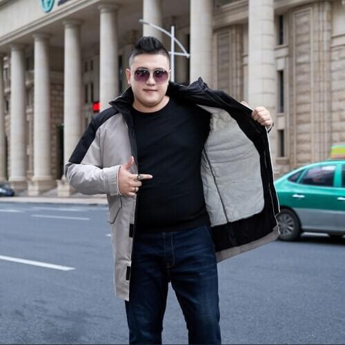 Plus Size 10XL 9XL 8XL 7XL 6XL Winter cotton Jacket Men Thick Parkas Windproof Warm Winter Coat Mens hooded plus fleece jacket