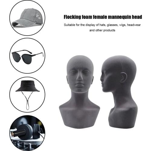 1 PC Male Styrofoam Foam Mannequin Manikin Head Model Hat Glasses Display Foam Mannequin Head Model Hat Wig Display Stand Rack