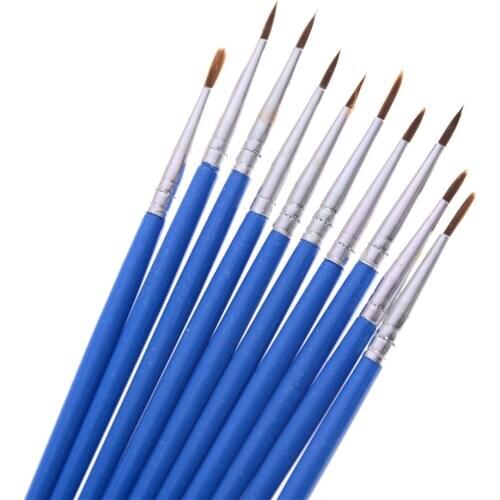 MYPANDA 10pcs Hot New Model Special Point Brush Models Hobby Painting Tools Accessory Hook Line Pen