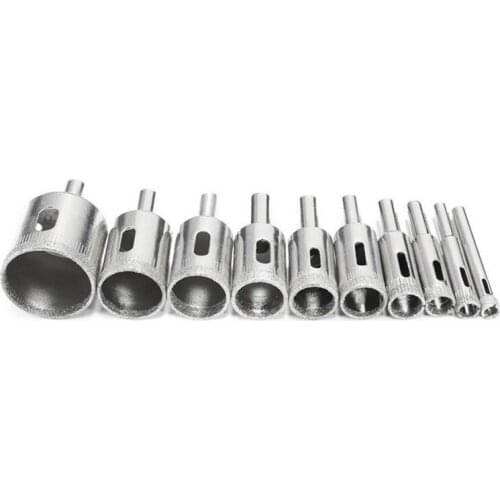6-30mm Diamond Coated Drill Bit Set Hole Saw Cutter Metal Tool Glass Tile