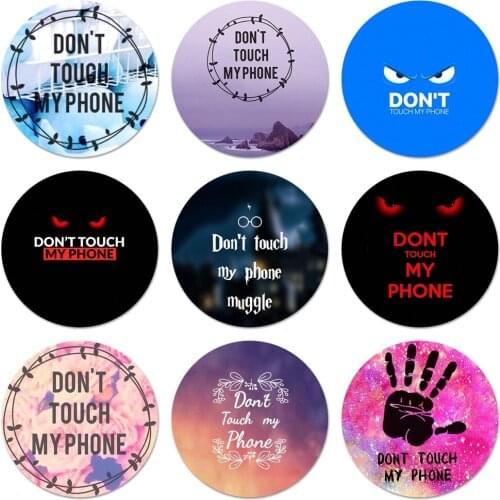 Do Not Touch My Icons Pins Badge Decoration Brooches Metal Badges For Backpack Decoration 58mm
