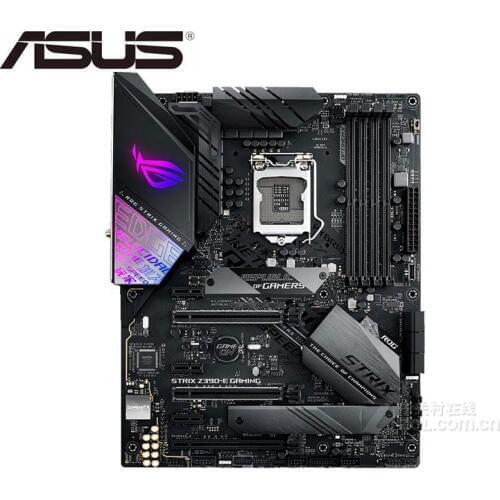 Original motherboard for ASUS ROG STRIX Z390-E GAMING LGA 1151 DDR4 USB3.0 USB3.1 64GB Z390 USED Desktop motherboard