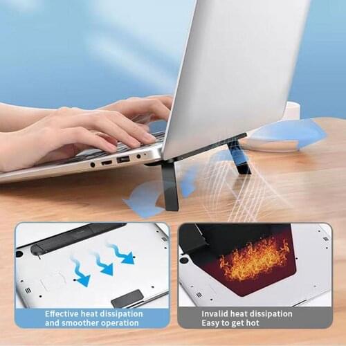 Small-sized Laptop Stand Bracket Notebook For MacBook Adjustable Laptop Riser Portable Notebook Stand Laptop Accessories
