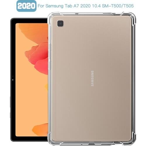 Shockproof Cover For Samsung Galaxy Tab A7 10.4'' 2020 SM-T500 SM-T505 10.4 inch Case TPU Silicon Transparent Cover Coque Fundas