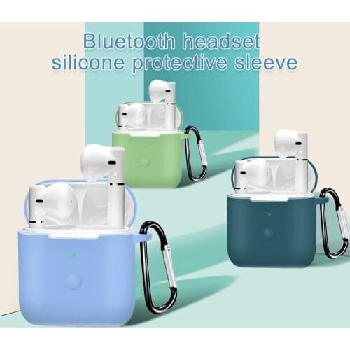 Anti-fall Soft Silicone Protective Cover For QCY T8 Case Bluetooth Earphone Cover Wireless Charging Shockproof For QCY T8 Sleeve