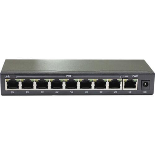 HYY2 poe switch 8 port network switches Hub full-duplex & Half-duplex for ip camera Ieee802.3af/at 48V2A power adapter switch