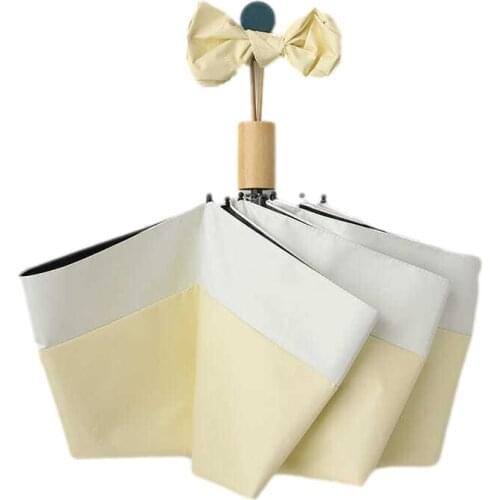 Folding Umbrella Paraguas Sunny Paraguas Black Coating Anti UV Outdoor Parapluie Japanese Style Simple Womens Umbrella Parasol