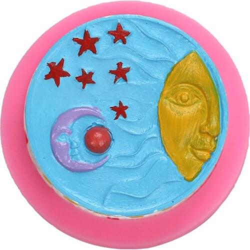 Sun Moon and Star Silicone Mold Candle Mould Handmade Soap Molds Shell Mould for Soap Making DIY Handmade