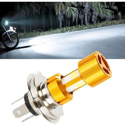 H4 LED Headlight Bulbs Universal DC 12V 18W LED COB Motorcycle Headlight Lamp Scooter Outdoor Lighting
