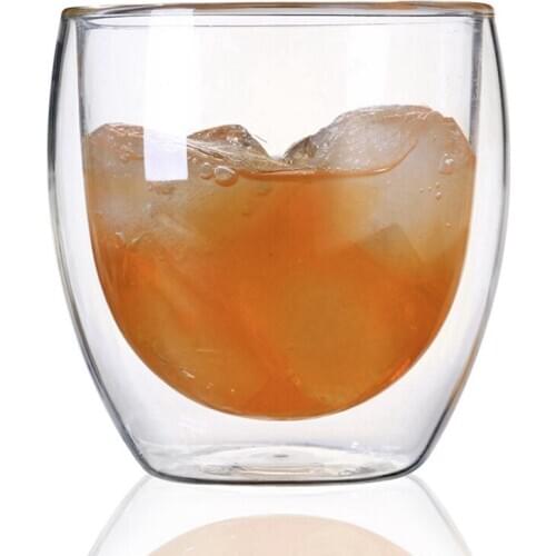 Heat Resistant Double Wall Glass Coffee/Tea Cups Travel Double Coffee Mugs With The Handle Mugs Drinking Shot Glasses