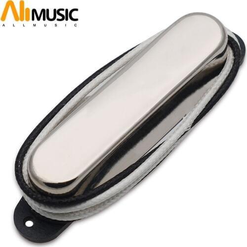 TL Sealed Single Core Bridge Pickup Alnico 5 Magnet Fiber Plate Bobbin Rod Chrome