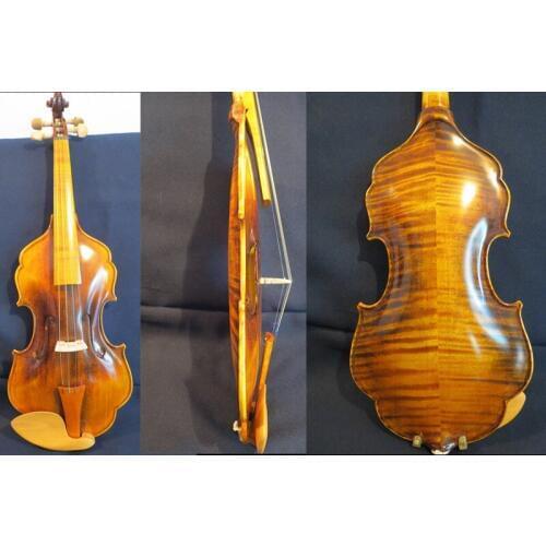 Unique design baroque style no rib violin 4/4,big,bright sound #12056