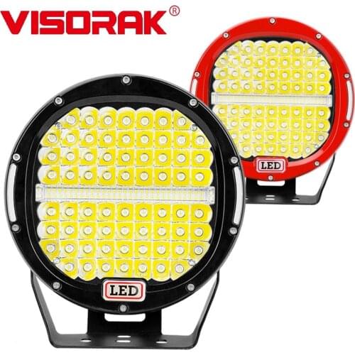 VISORAK 2PCS Led Work Light 9" 378W Off road Car Led Light Bar Flood Spot Lamp For 4x4 Aoat Offroad Trucks SUV ATV Boat 12V 24V