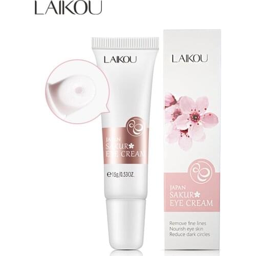 LAIKOU Sakura Eye Cream Repair Eye Pouch Moisturise Eliminate Fine lines Nourishment Remove Black Circles Tighten Eye Skin Care