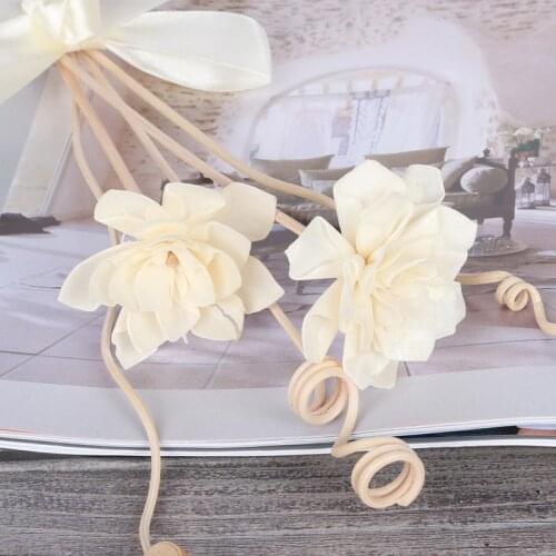 10pcs/lot Handmade Sola Wood Flowers for Fragrance Diffuser and Home Decor with Rope or Rattan Reed Sticks