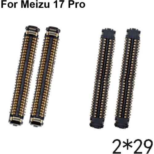 2pcs For Meizu 17 Pro LCD display screen FPC connector For Meizu 17Pro logic on motherboard mainboard Meizu17 Pro