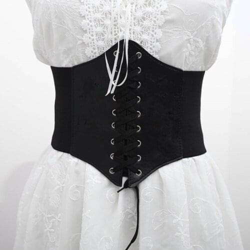 2021 Corset Wide Belts Pu Leather Slimming Body Belts For Women Elastic Waist Belts Cinto Sobretudo Feminin Ceinture Femme Fajas